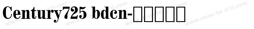 Century725 bdcn字体转换
